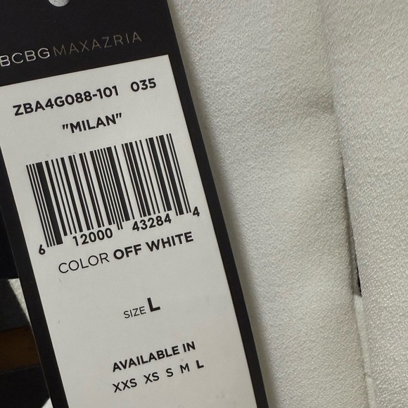 BCBG Max Azria “Milan” Cutout Back Blazer Jacket Off White Size L NWT - Picture 2 of 3